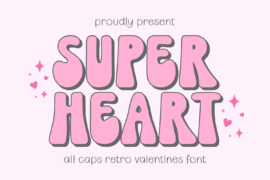 Super Heart Font