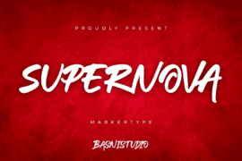 Supernova-basni Font