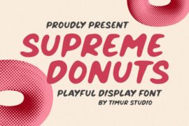 Supreme Donuts Font
