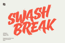 Swash Break Trial Font