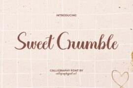 Sweet Crumble Demo Font