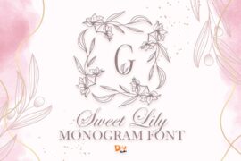 Sweet Lily Monogram Font