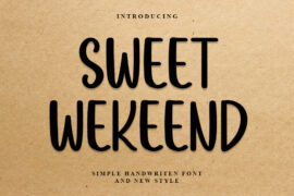Sweet Weekend Font