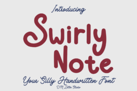 Swirly Note Font