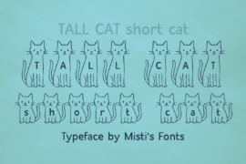Tall Cat Short Cat Font
