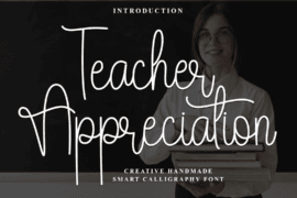 Teacher Appreciation Font
