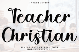 Teacher Christian Font