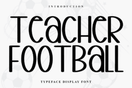 Teacher Football Font