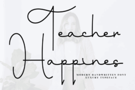 Teacher Happines Font