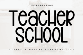 Teacher School Font