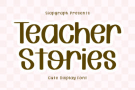 Teacher Stories Font