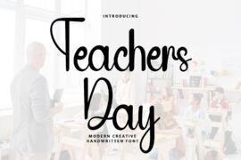 Teachers Day Font