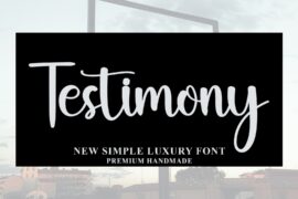 Testimony Font