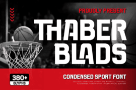 Thaber Blads Trial Font