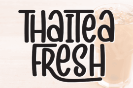 Thaitea Fresh Font