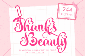 Thanks Beauty Demo Font Family