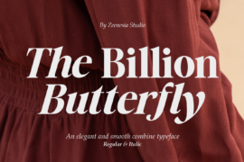 The Billion Butterfly Personal Font Family