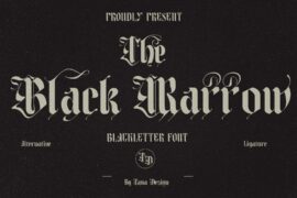 the black marrow Font