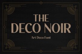 The Deco Noir Free Personal Use Font