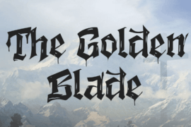 The Golden Blade Font