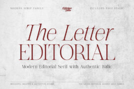The Letter Editorial DEMO Font