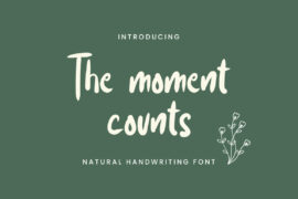 The moments counts Font