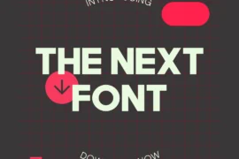 THE NEXT FONT Font