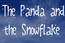 The Panda and the Snowflake Font