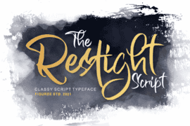 The Restight Script Font