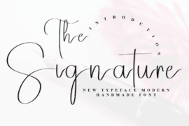 The Signature Font