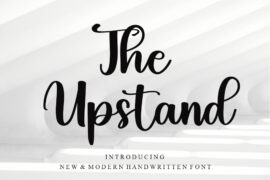 The Upstand Font