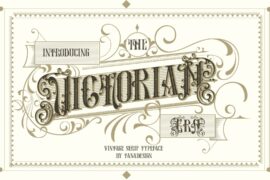 the victorian era Font