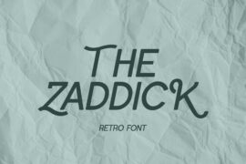 the zaddick Font Family