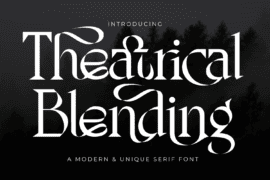 Theatrical Blending Demo Font