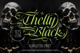 Thelly Black Font