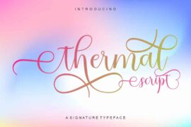 Thermal Script Font