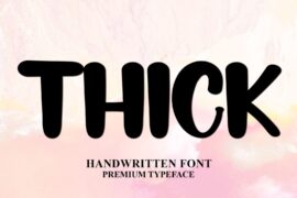 Thick Font