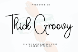 Thick Groovy Font