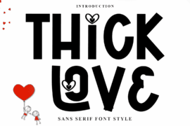 Thick Love Font