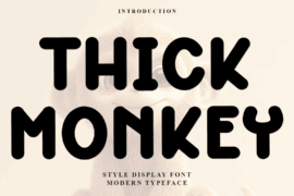 Thick Monkey Font