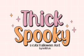 Thick Spooky Font