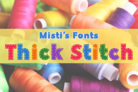 Thick Stitch Font