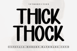 Thick Thock Font