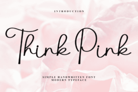 Think Pink Font