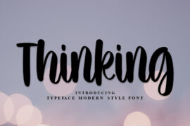 Thinking Font