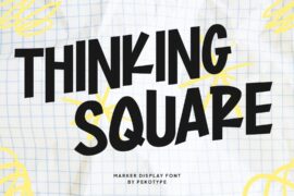Thinking Square Font