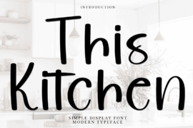 This Kitchen Font