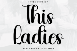 This Ladies Font