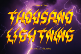 Thousand Lightning Demo Font