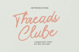 Threads Clube Font